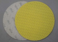 Krążek ścierny na rzep 225mm P040 Yellow MULTI (papier perforowany/dziurkowany)