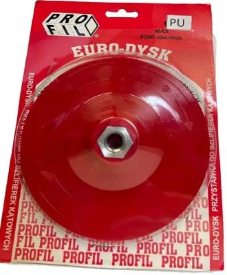 EURO DYSK 125mm x M14 PROFIL ELASTIC czerwony